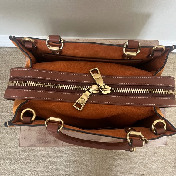 Coach Rogue 25 Brass/Papaya NWT - Picture 6 of 11